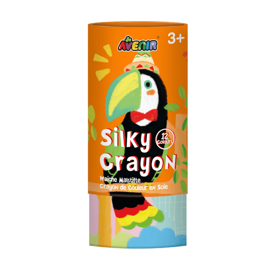 Silky Crayon 12 Colours - Toucan - 6920773360054 - Avenir - LittleShop Toys