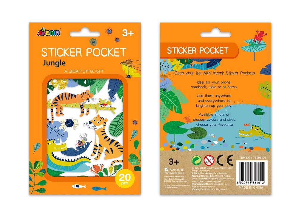 Sticker Pockets - Jungle - Avenir - LittleShop Toys