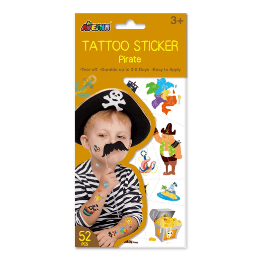 Tattoo Sticker - Pirates (52 pcs) - TS218148 - Avenir - LittleShop Toys