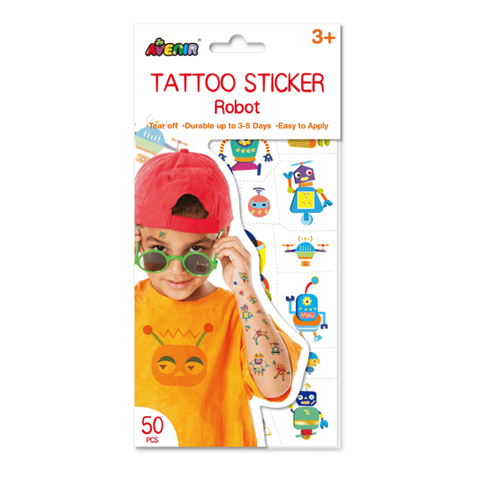 Tattoo Sticker - Robot (50 pcs) - TS218152 - Avenir - LittleShop Toys
