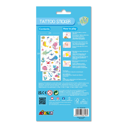 Tattoo Sticker - Sea Animal (52 pcs) - TS218146 - Avenir - LittleShop Toys