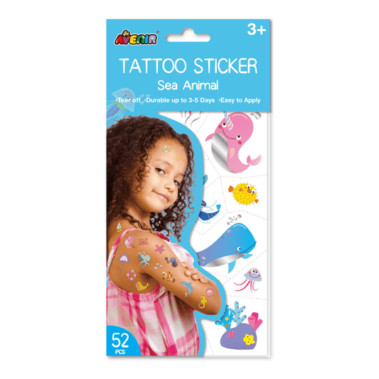 Tattoo Sticker - Sea Animal (52 pcs) - TS218146 - Avenir - LittleShop Toys