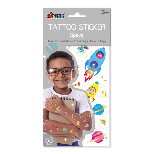 Tattoo Sticker - Space (53 pcs) - TS218147 - Avenir - LittleShop Toys
