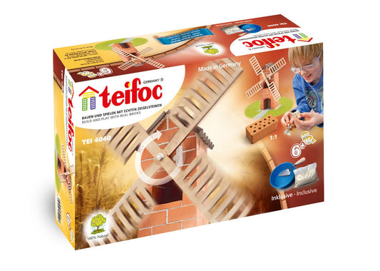 Teifoc Real Bricks Building Sets - Windmill - TEI 4040 - Teifoc - LittleShop Toys